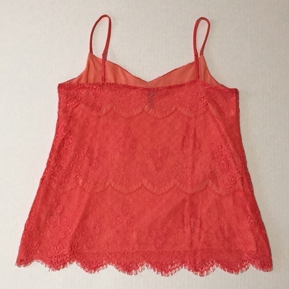 MAURICES Women’s Coral Floral Eye-lashed Lace Lined Cami—Size S - Picture 4 of 14